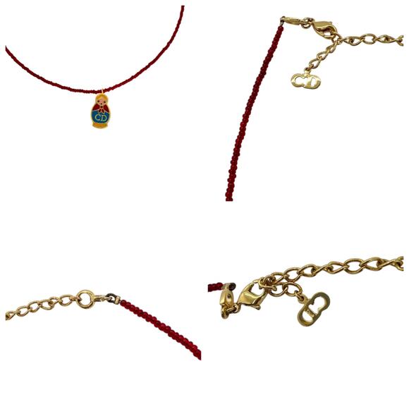 Dior Vintage Russian Nesting Doll Necklace & Earring Set - Picture 7 of 7